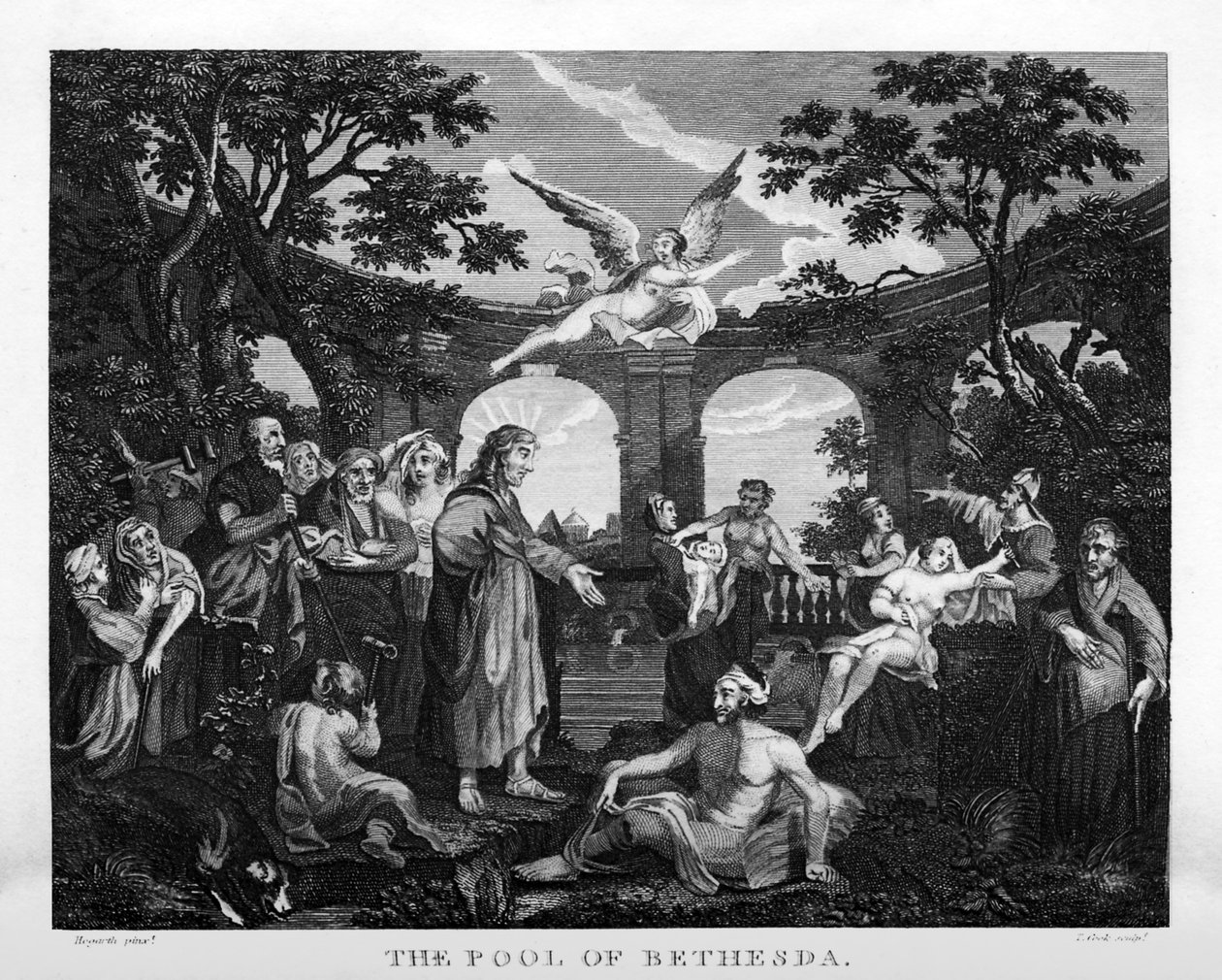 O Poço de Bethesda por William Hogarth de William Hogarth
