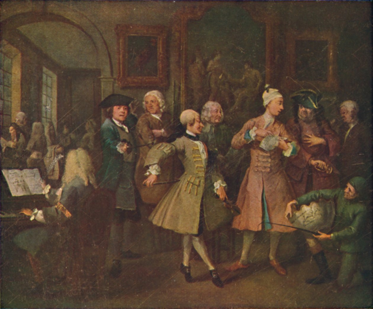 O progresso dos ancinhos - o dique, 1720-1735, 1920. de William Hogarth