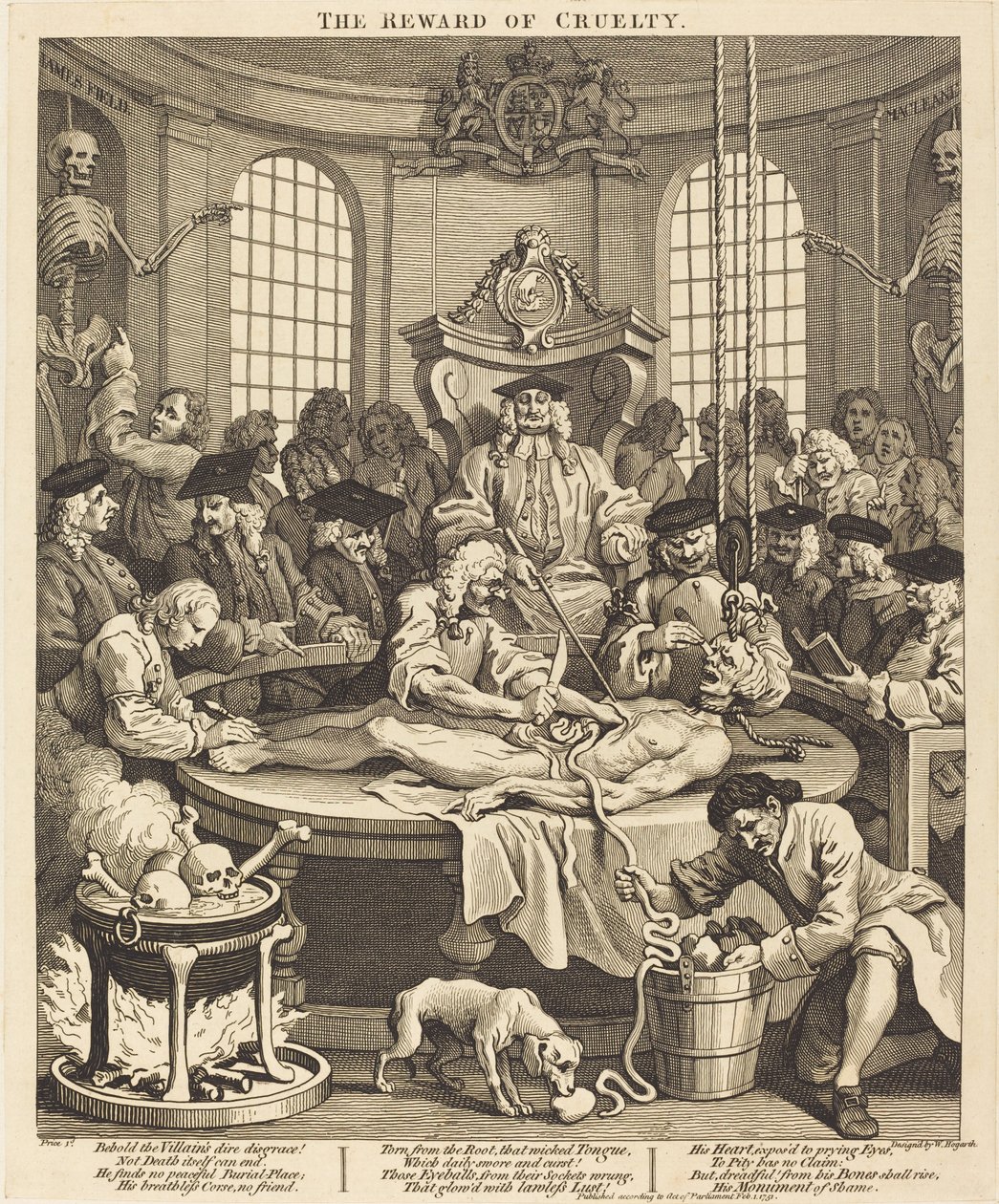 A recompensa da crueldade de William Hogarth