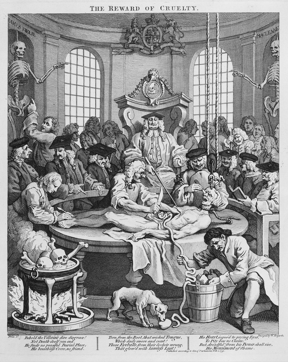 A recompensa da crueldade de William Hogarth