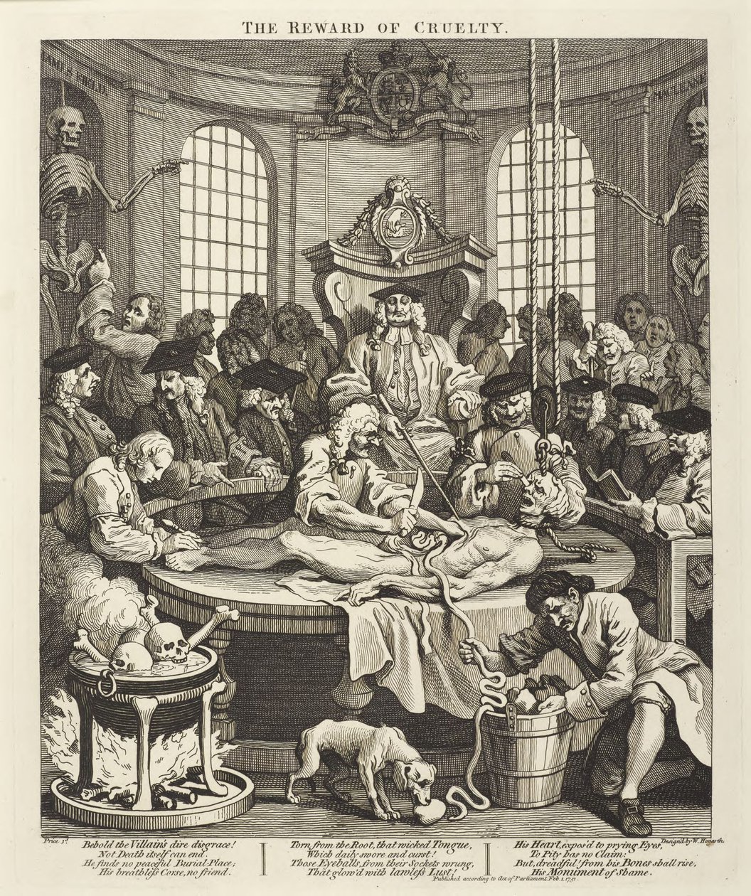 A recompensa da crueldade de William Hogarth
