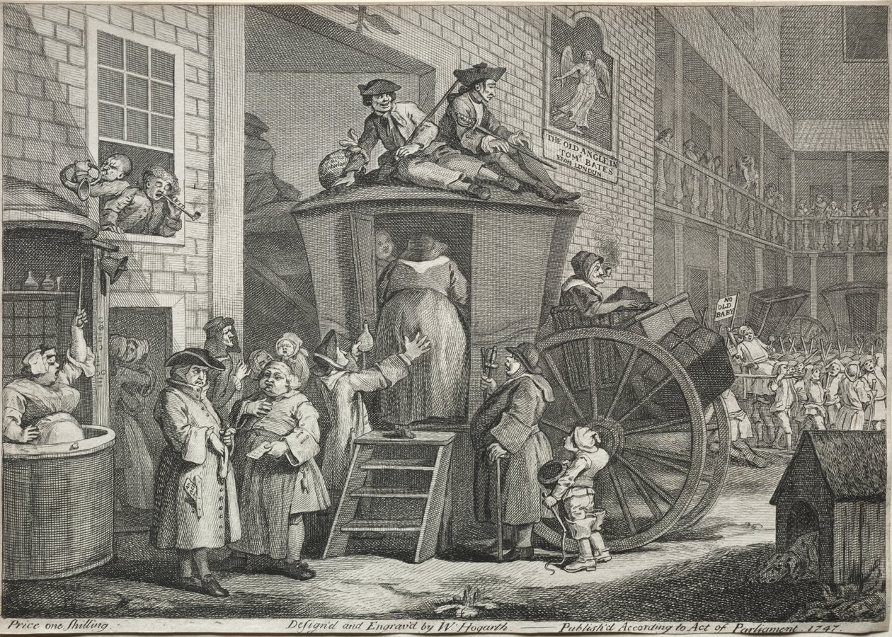 O treinador de palco de William Hogarth