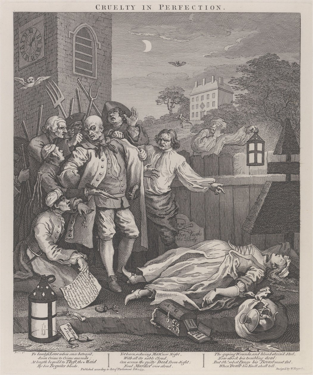 O terceiro estádio da crueldade: a crueldade na perfeição de William Hogarth
