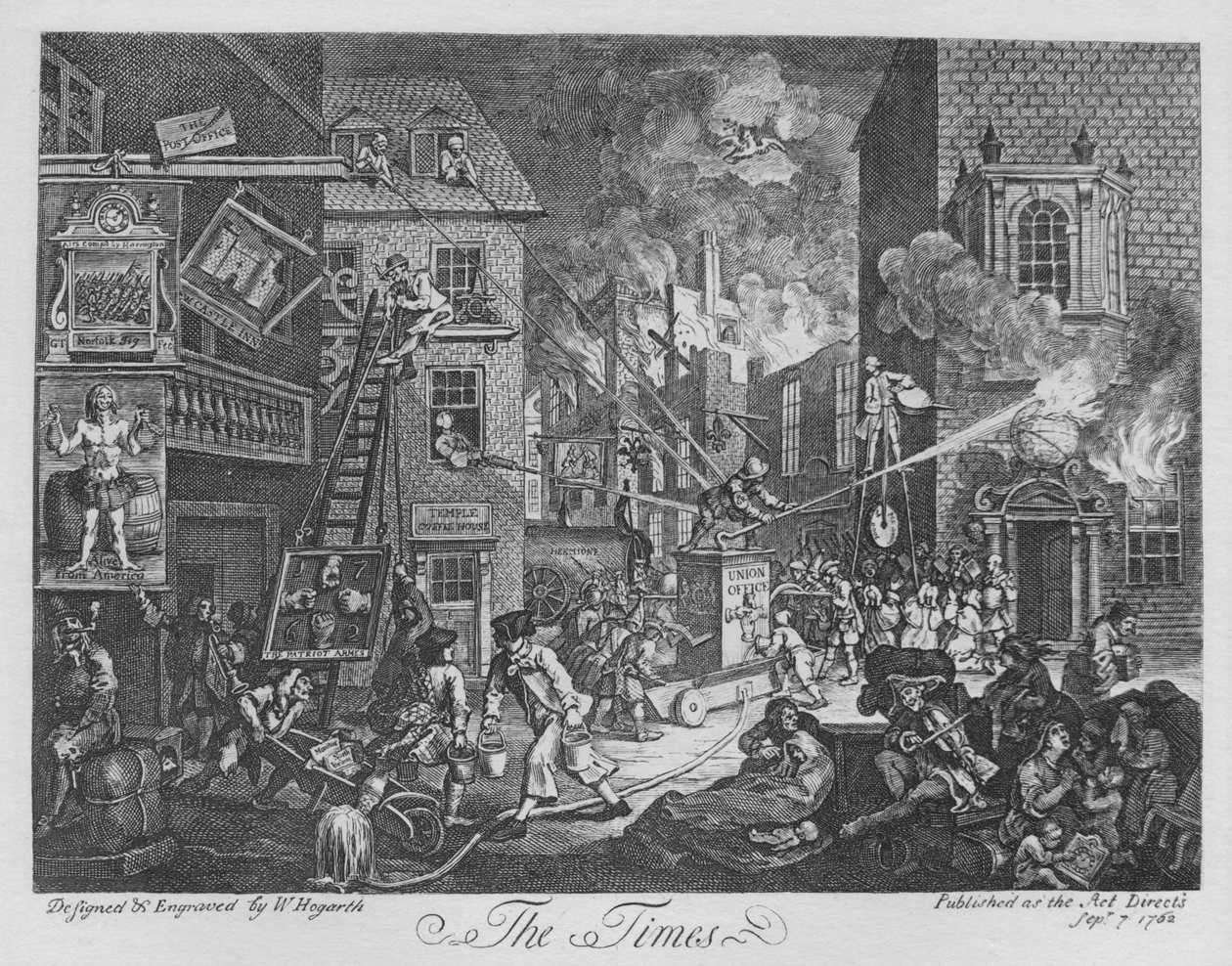 The Times, 1762 de William Hogarth