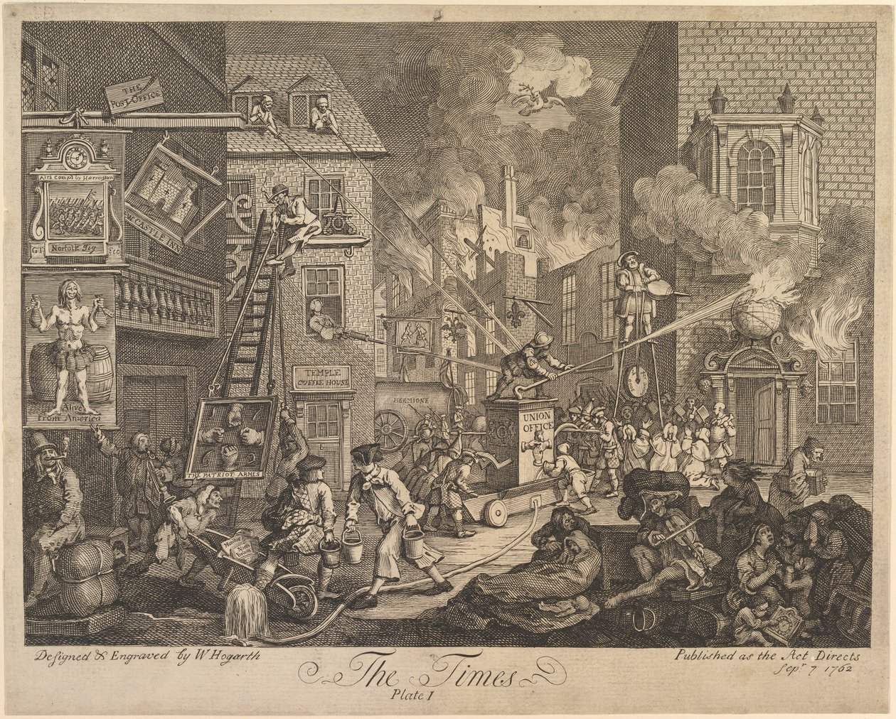 The Times, prancha 1 de William Hogarth