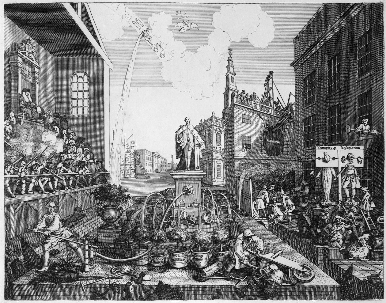 The Times, Plate II de William Hogarth