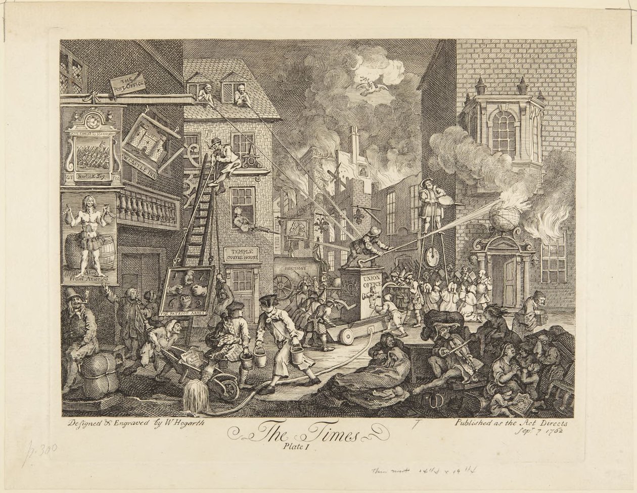 The Times: prancha I de William Hogarth