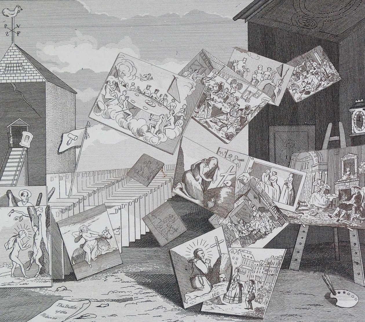 A batalha das imagens de William Hogarth