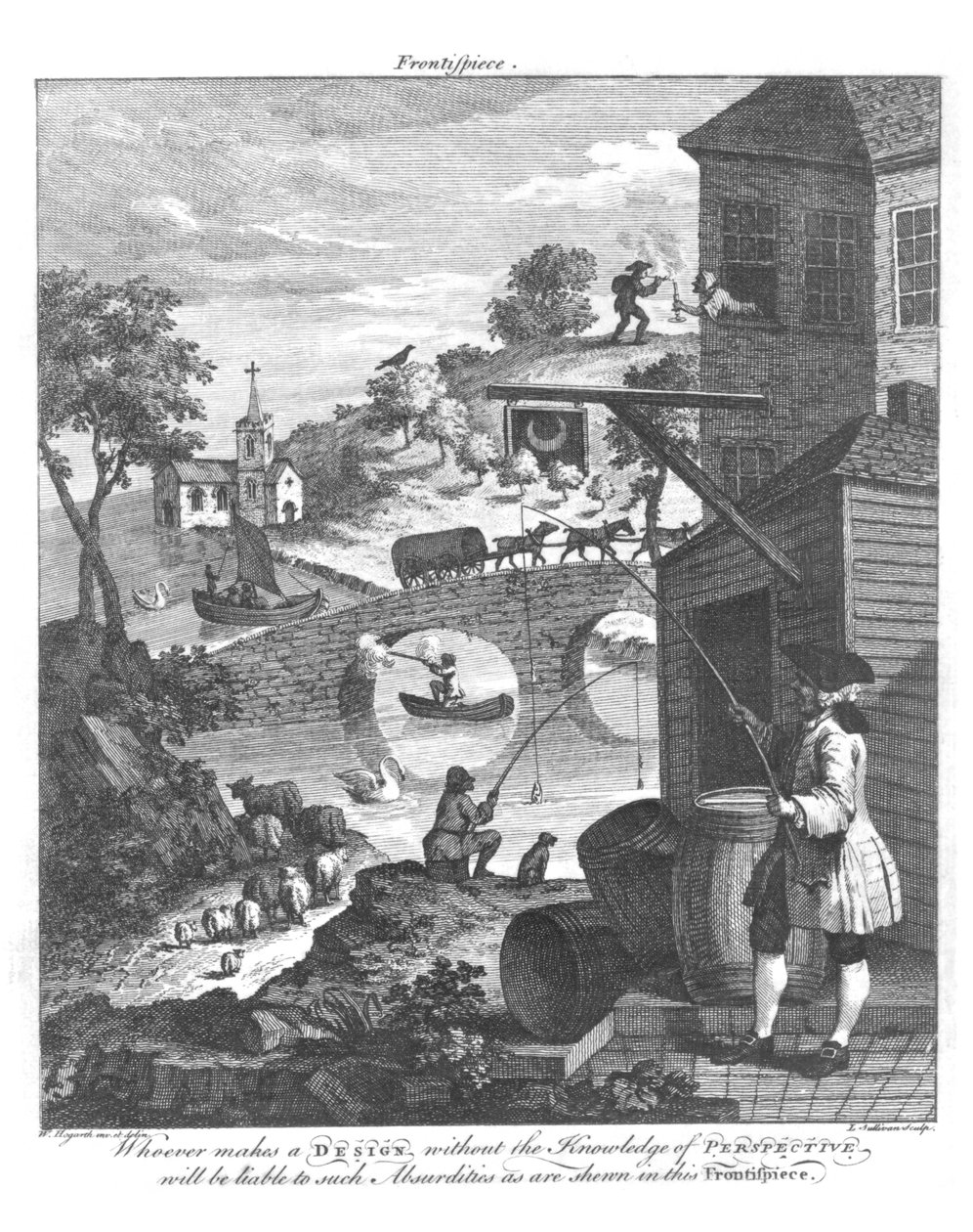A importância de conhecer a perspectiva do século XVIII (foto bw) de William Hogarth