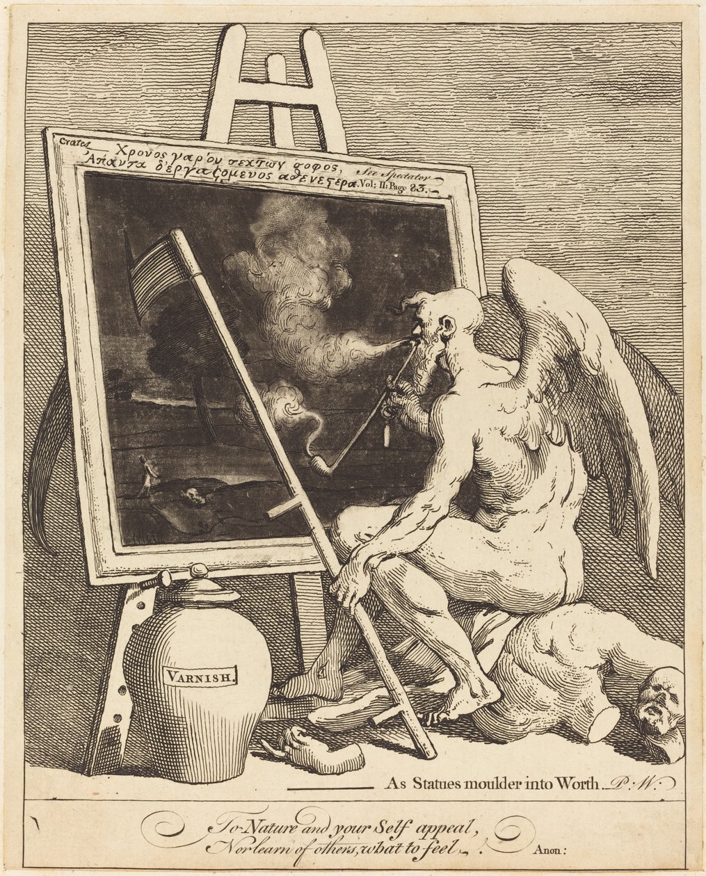 Hora de fumar uma foto de William Hogarth