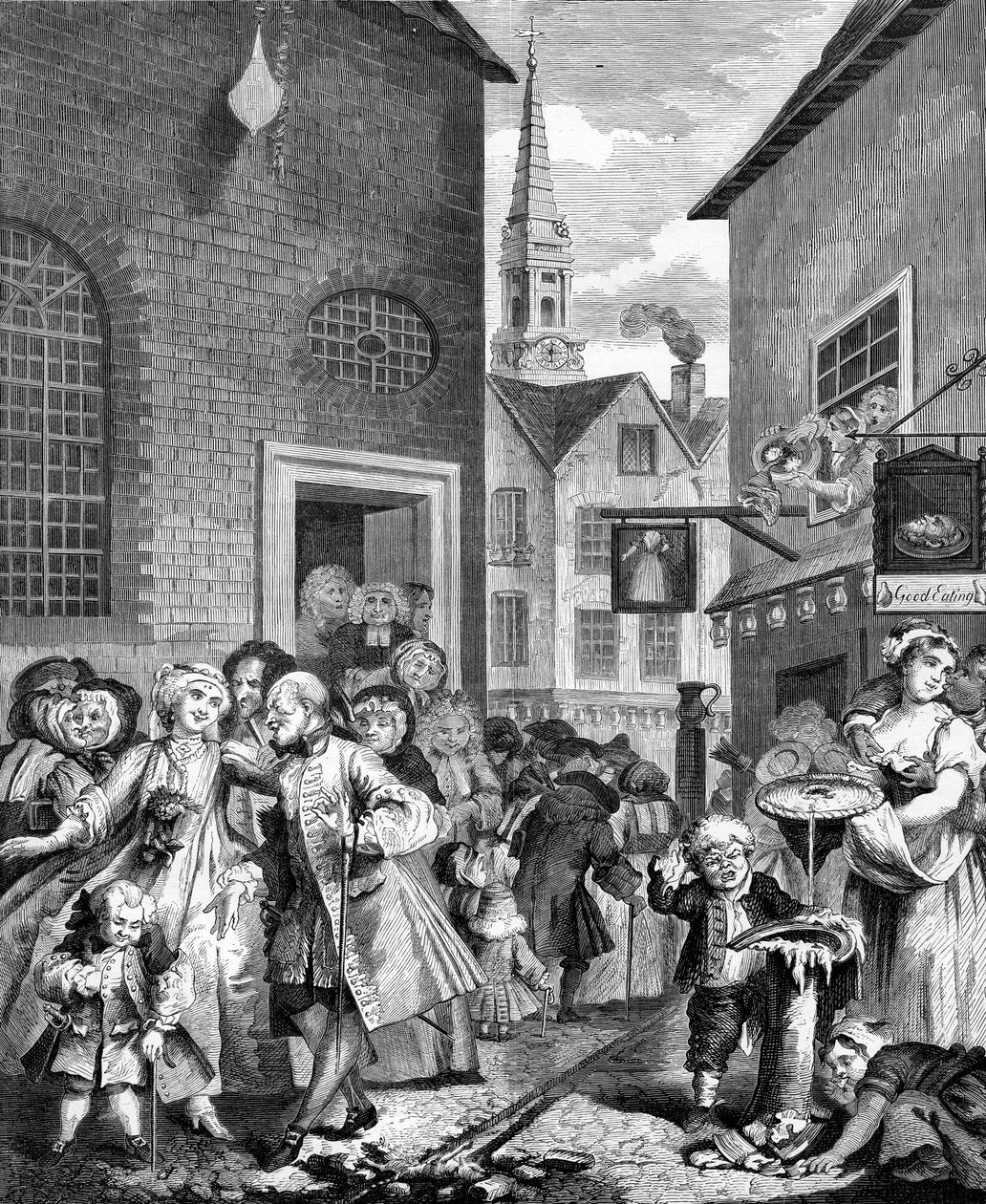 Times of the Day - Meio-dia por William Hogarth de William Hogarth