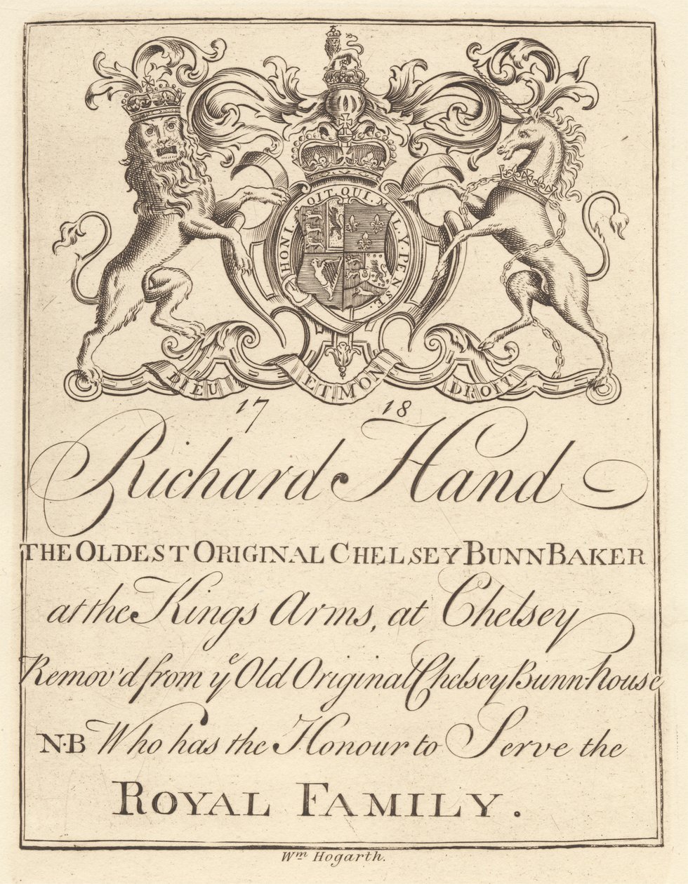 Ficha comercial para: Richard Hand, The Oldest Original Chelsey Bunn Baker at the King