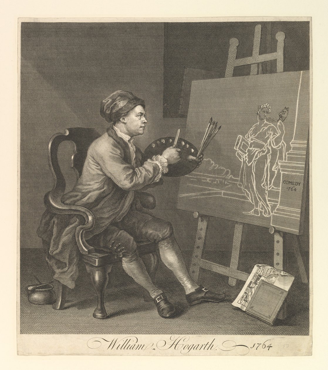 William Hogarth, pintor-sargento de Sua Majestade, 1764. de William Hogarth