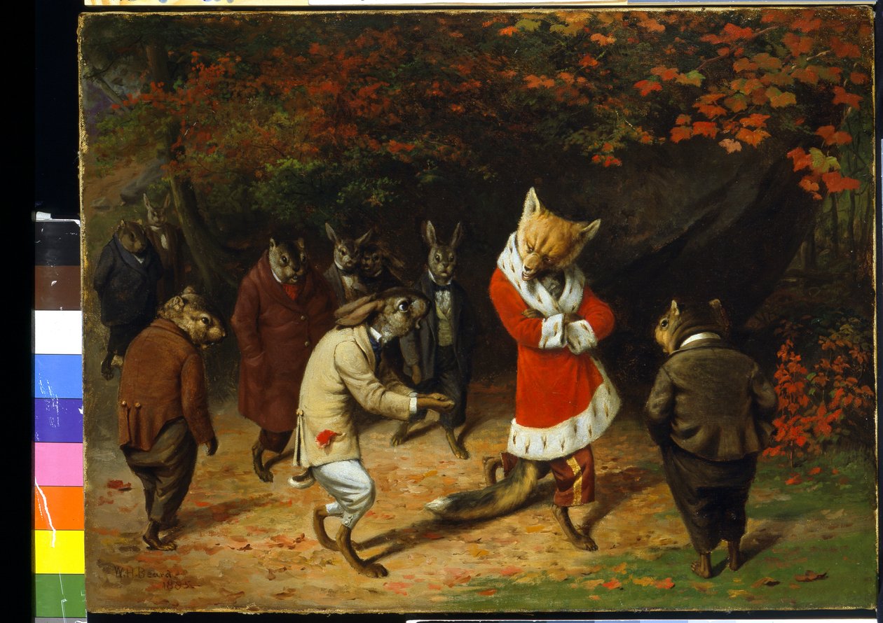 Sua Majestade Recebe (óleo sobre tela) de William Holbrook Beard