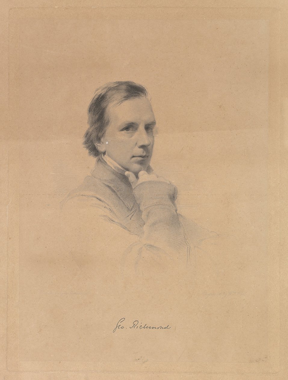 George Richmond - Auto-retrato, 1850-70. de William Holl