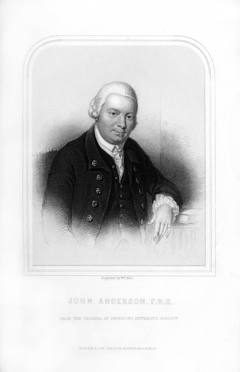 John Anderson, professor escocês de filosofia natural, 1870. de William Holl