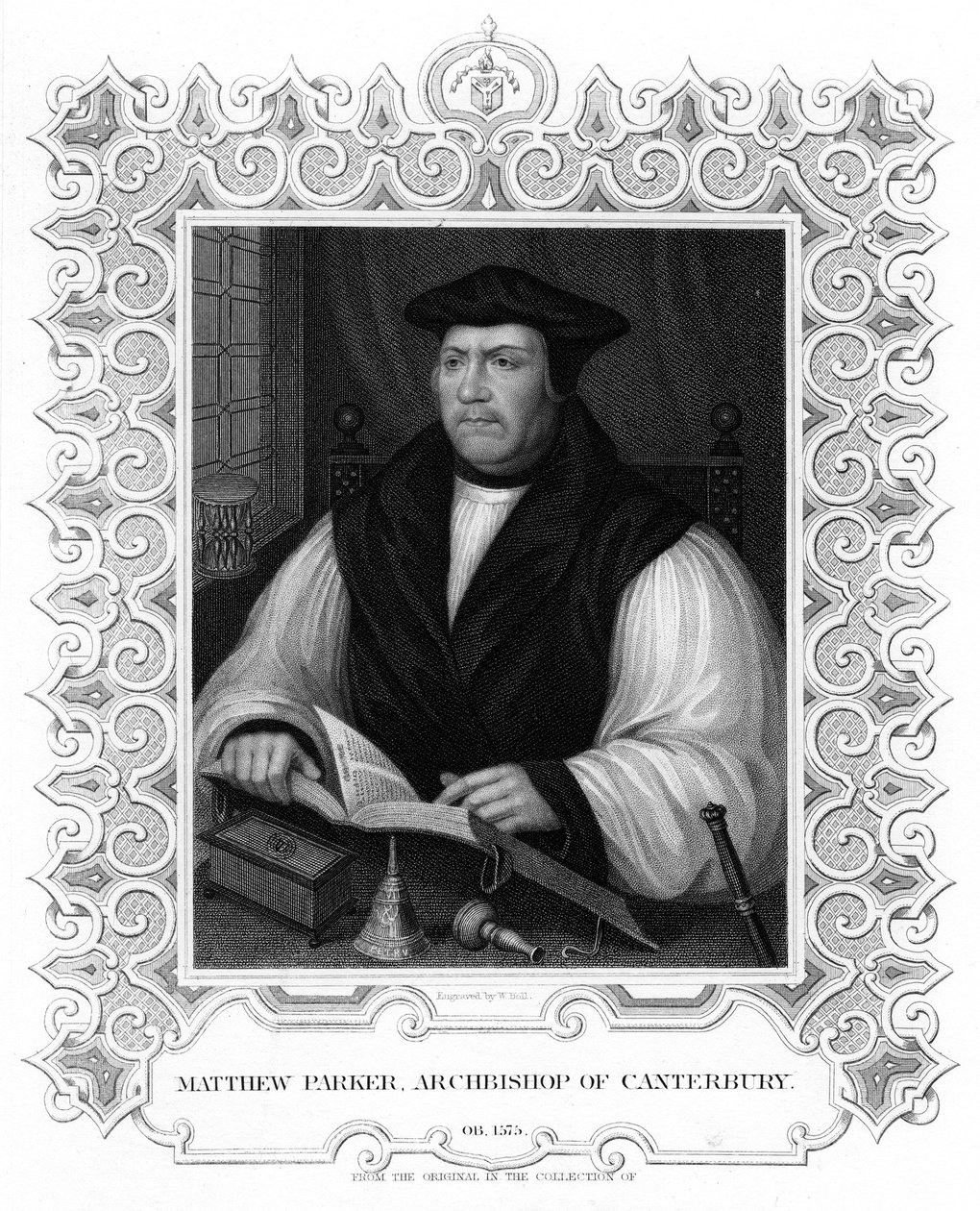 Matthew Parker, prelado inglês, século XIX de William Holl