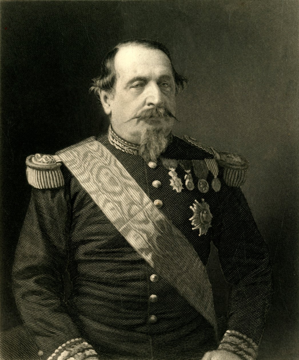 "Napoleão III", c1872. de William Holl