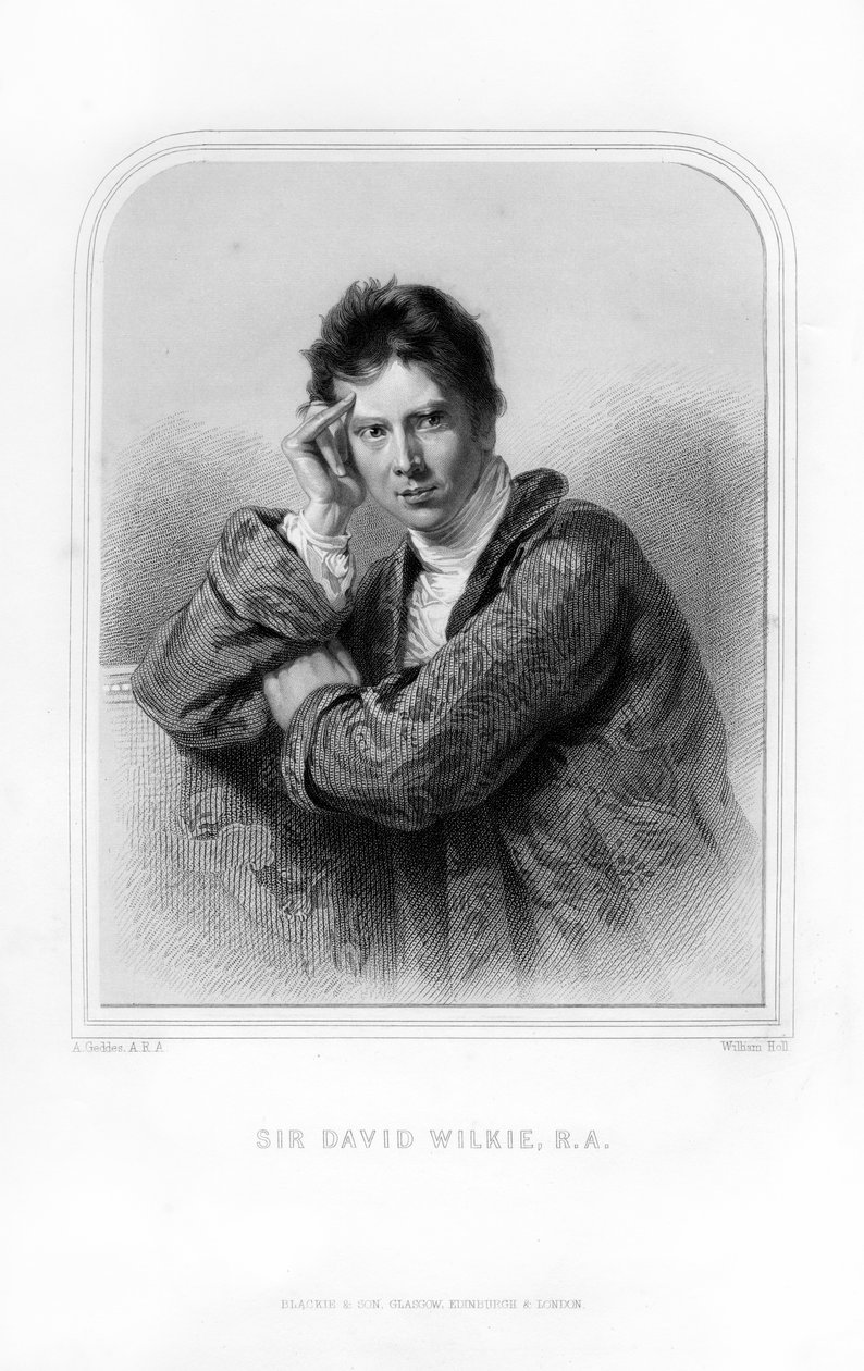 Sir David Wilkie, pintor escocês, 1870. de William Holl