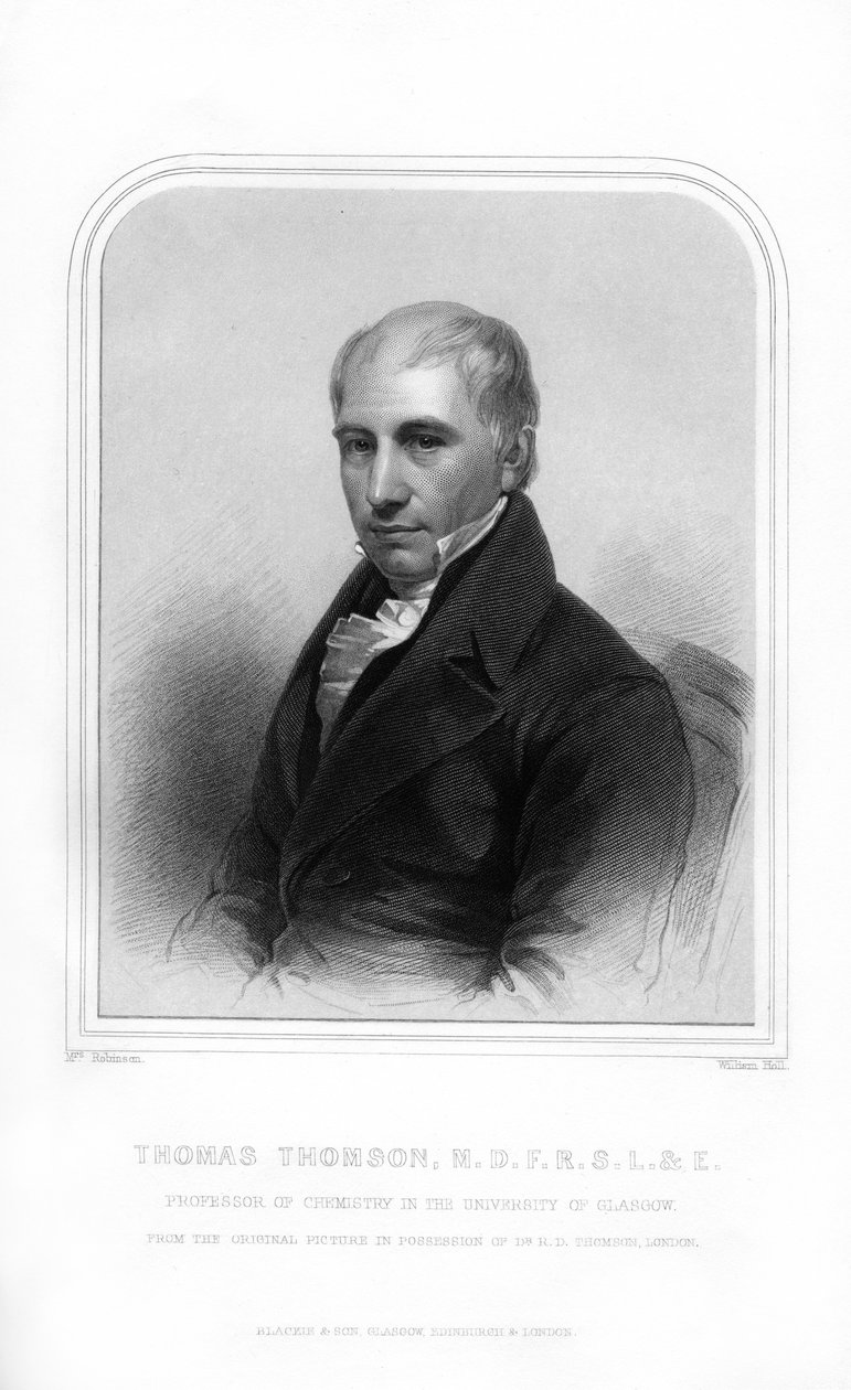 Thomas Thomson, químico escocês, 1870. de William Holl
