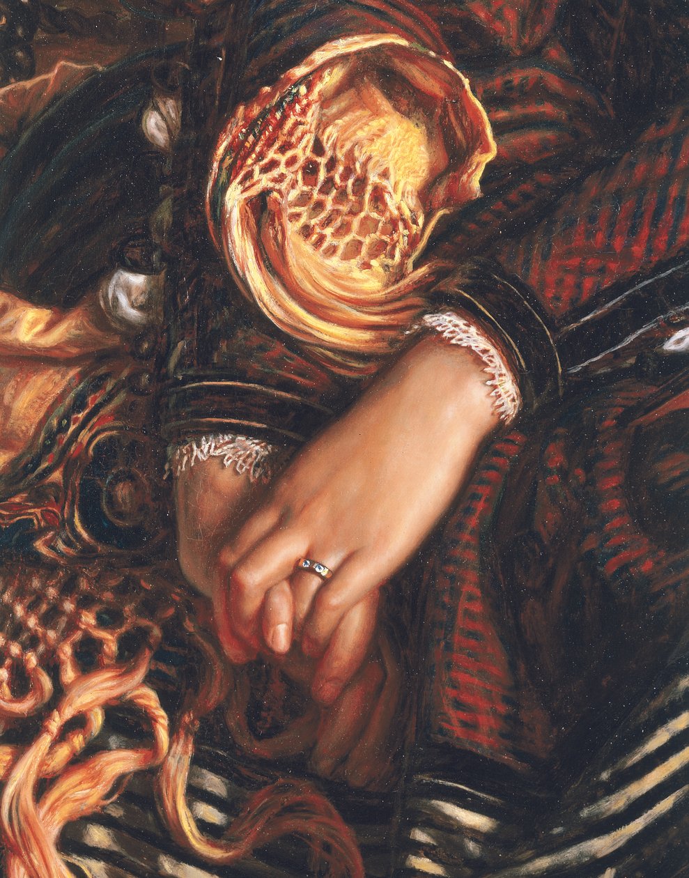 Detalhe de Il Dolce Far Niente, 1866 de William Holman Hunt