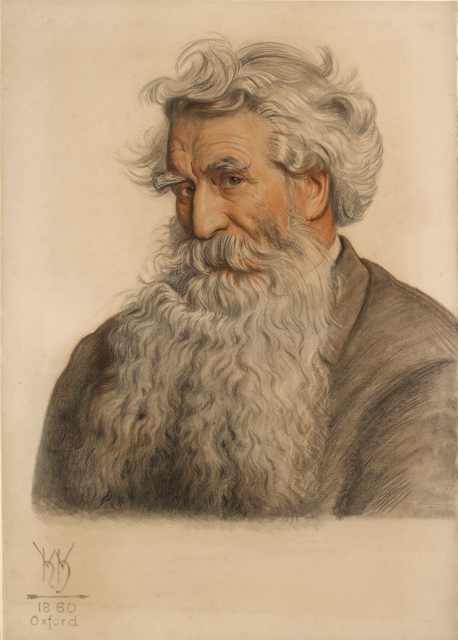 Retrato de Thomas Combe, Impressor da Universidade 1796-1872 de William Holman Hunt