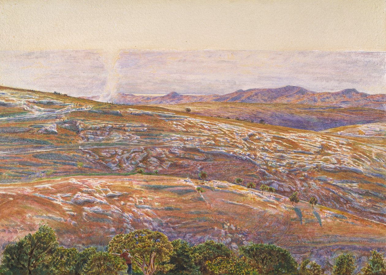 O Mar Morto de Siloé, 1861 de William Holman Hunt