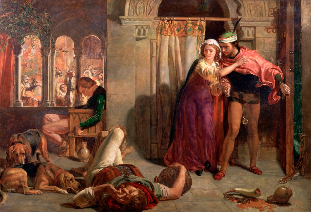 "A Véspera de Santa Inês", 1848 de William Holman Hunt