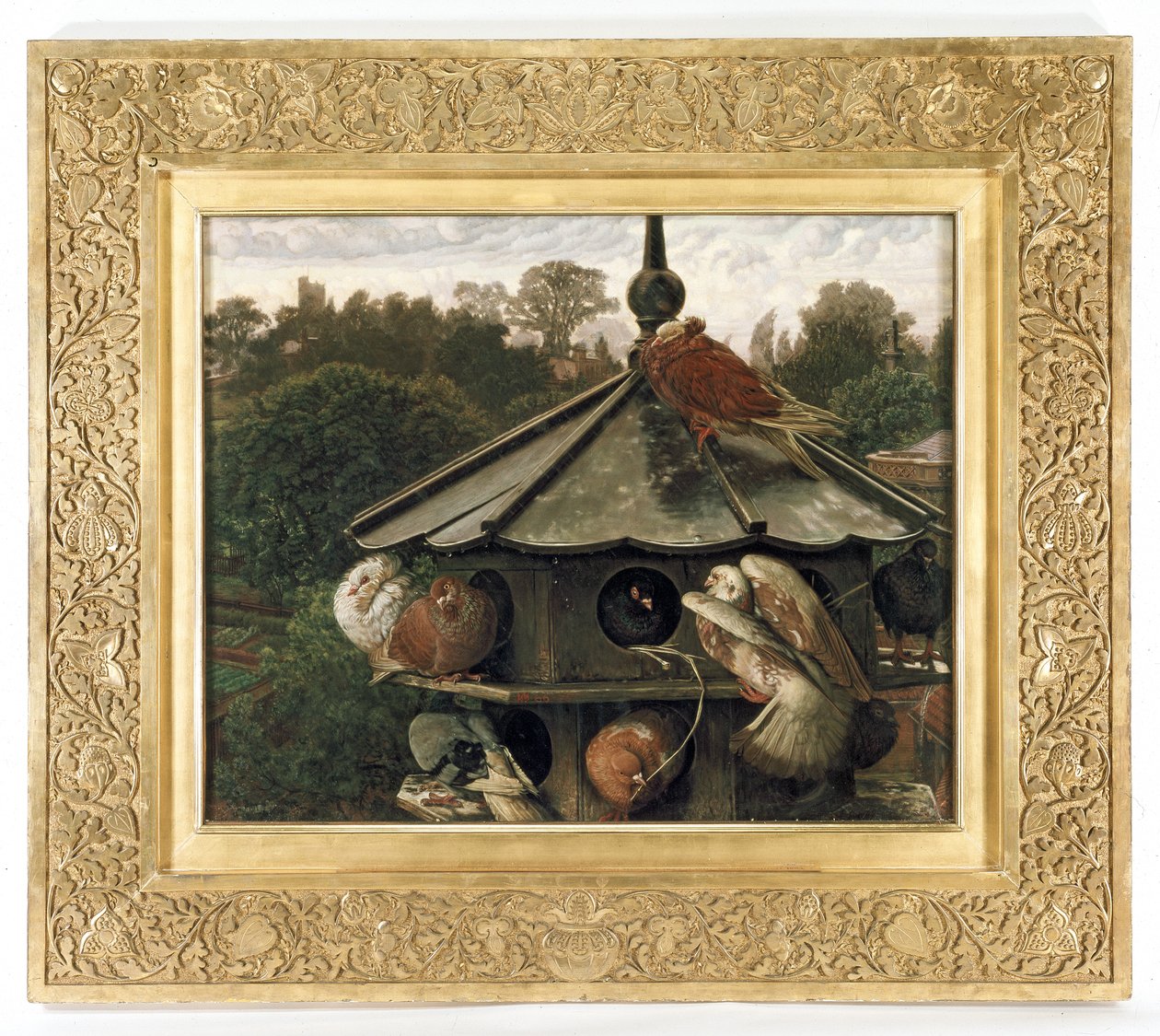 O Festival de St. Swithin ou o pombal, 1866-75 de William Holman Hunt