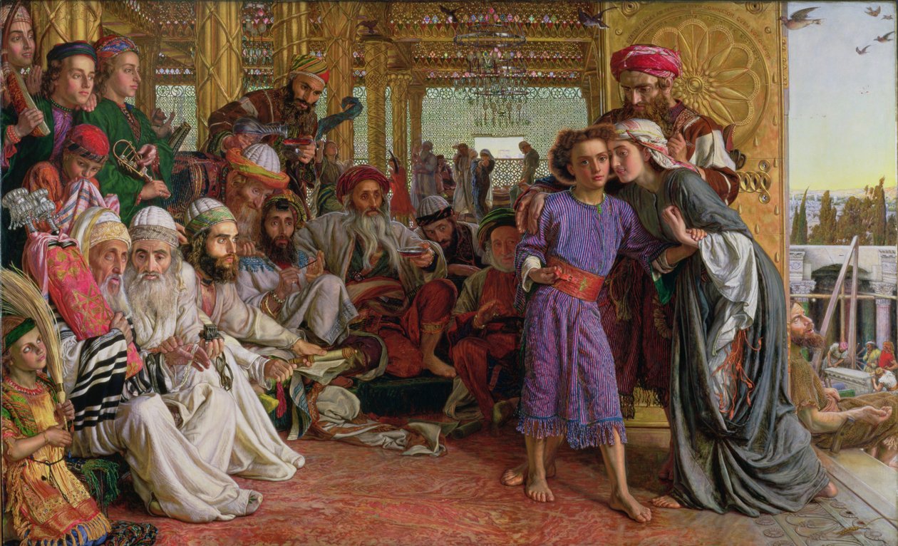 A descoberta do Salvador no templo de William Holman Hunt