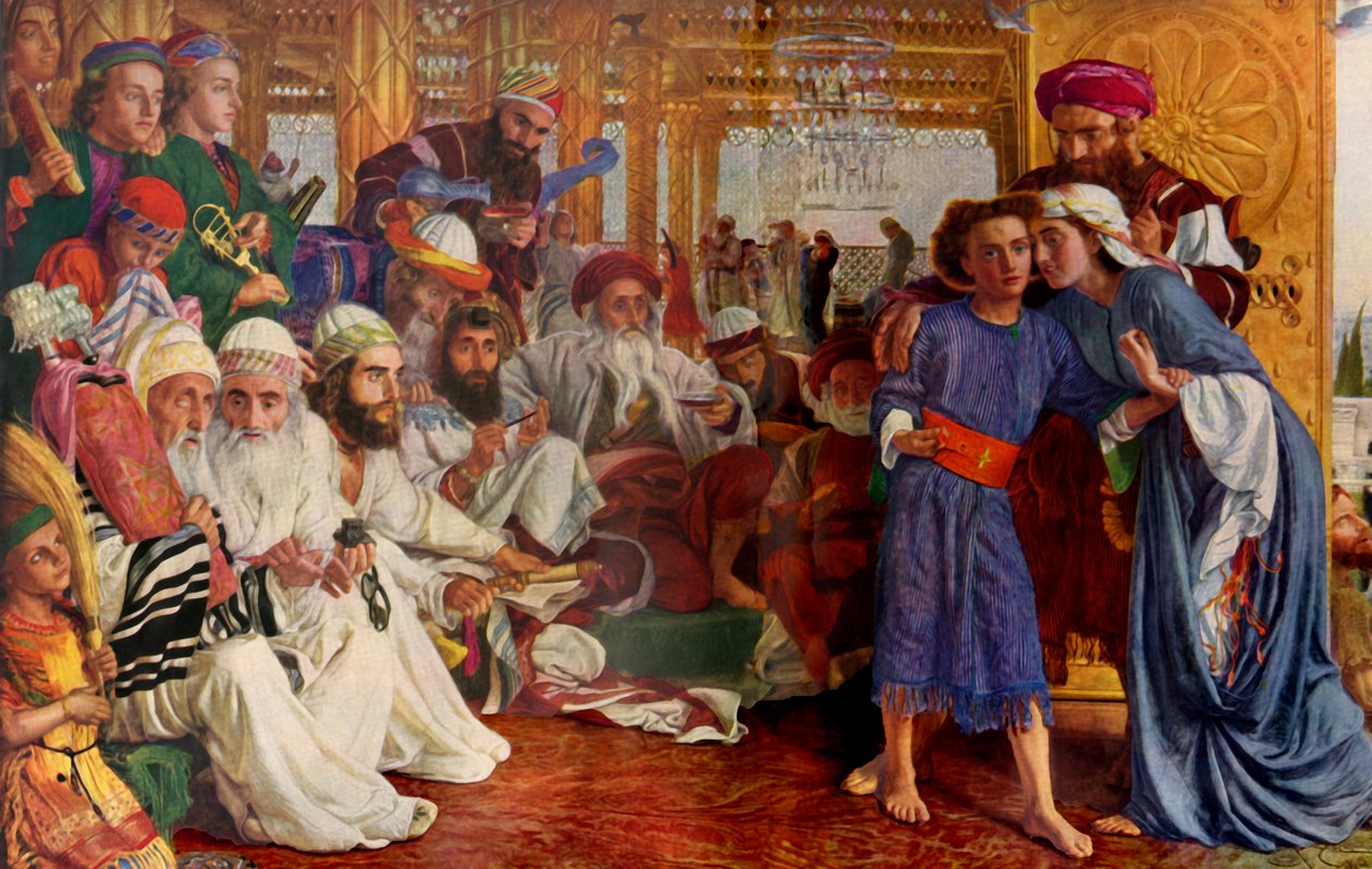 O Achado do Salvador no Templo foi colhido, 1854-1855, 1936. de William Holman Hunt