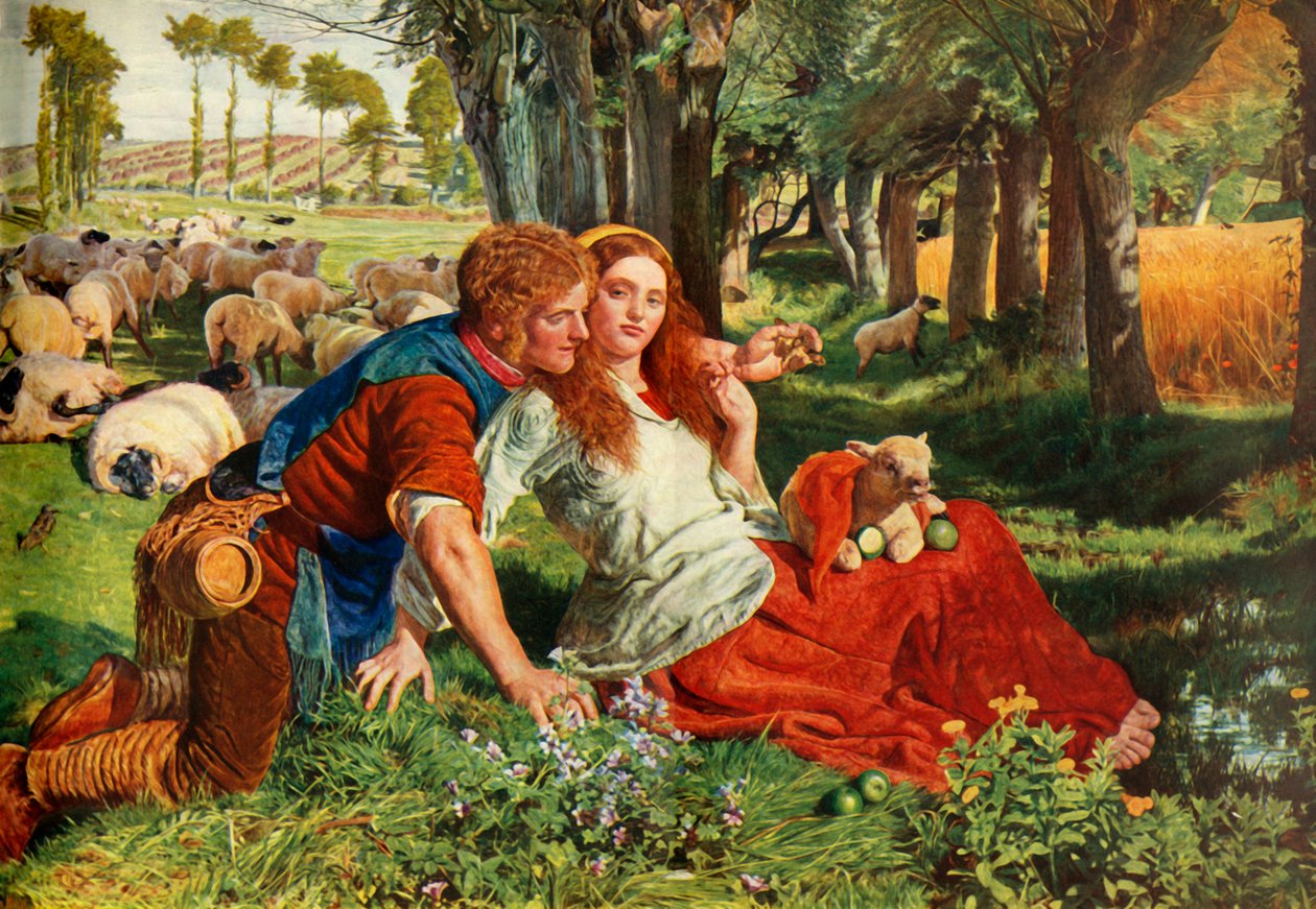The Hireling Shepherd, 1851, 1948. de William Holman Hunt
