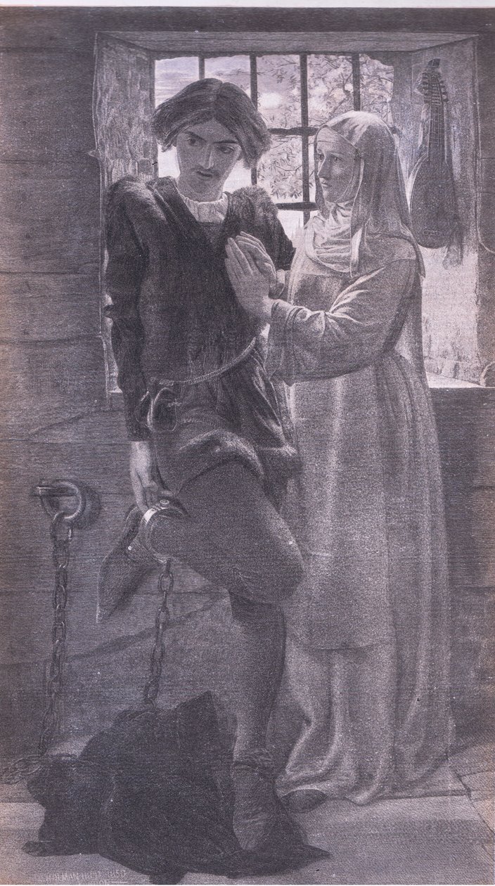 Claudio e Isabella, Bibbys Annual, 1916-1917 de William Holman after Hunt