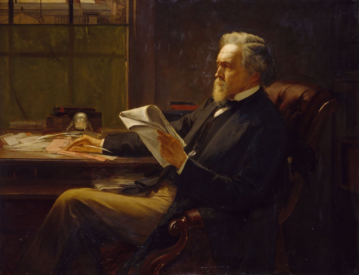 Retrato de George Jacob Holyoake 1817-1906. de William Holyoake