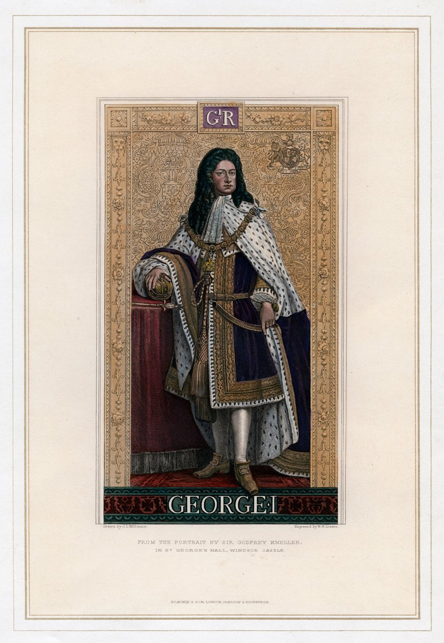 George I, rei da Grã-Bretanha de William Home Lizars