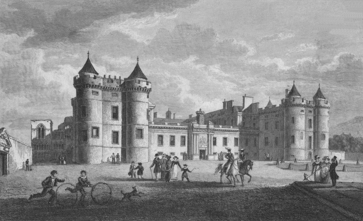 Palácio de Holyrood, 1831. de William Home Lizars