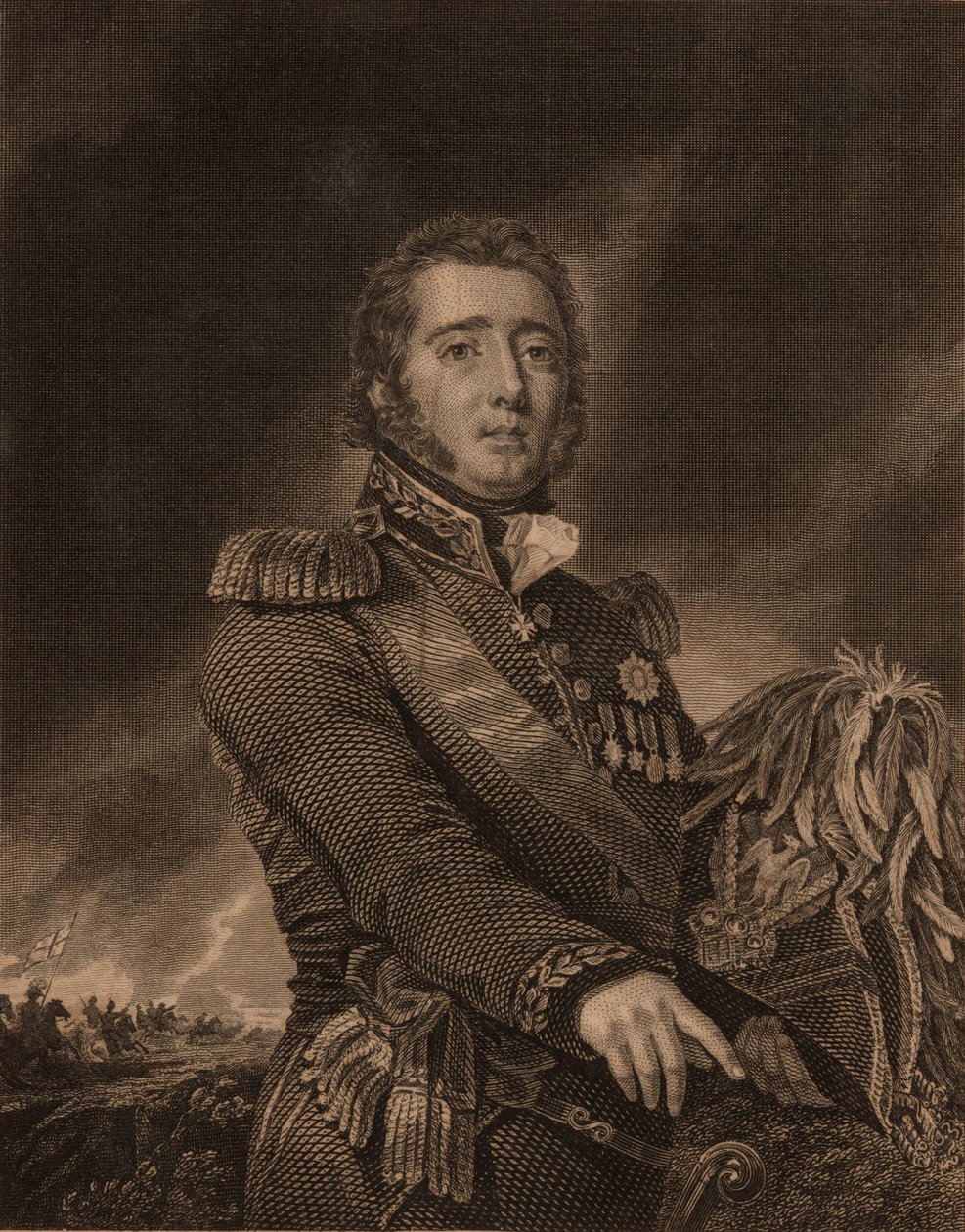Retrato de Gregor MacGregor 1786-1845, 1822. de William Home Lizars