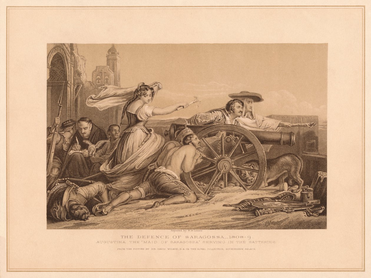 A defesa de Saragoosa, 1808-9, 1878 de William Home Lizars