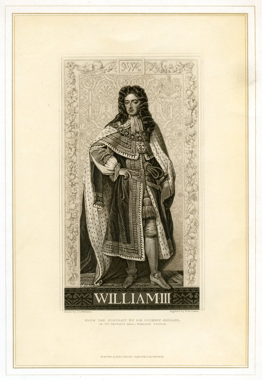 Guilherme III, rei da Inglaterra, Escócia e Irlanda, século XIX. de William Home Lizars