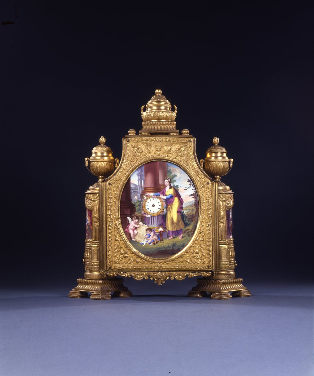 Relógio de cornija de George III de William Hopkins Craft