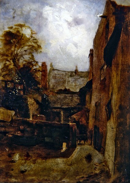 Esboço para Bidestone Farmhouse de William Huggins