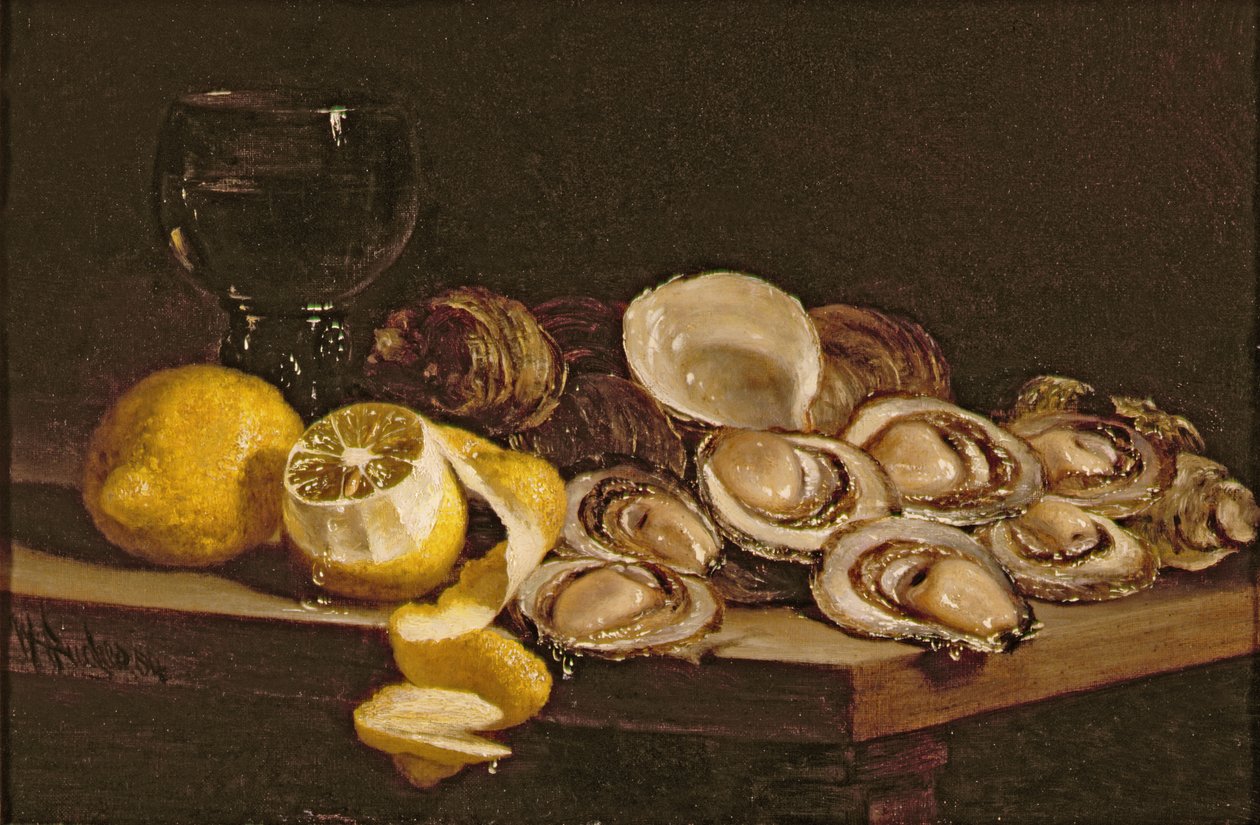 Estudo das Ostras, 1884 de William Hughes