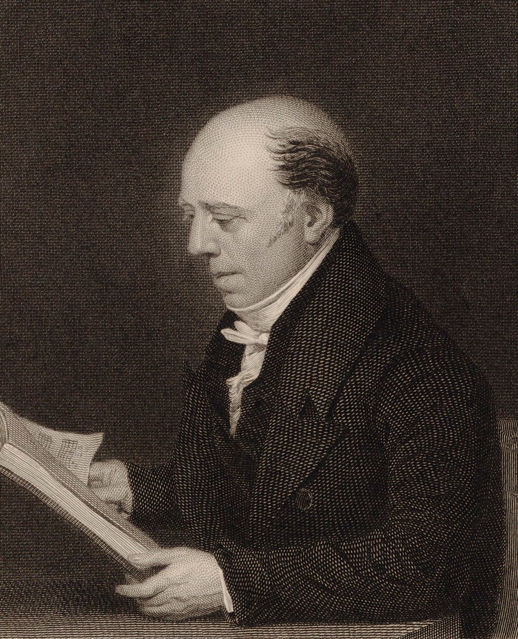 Retrato de Vincent Novello 1781-1861, 1830. de William Humphrys