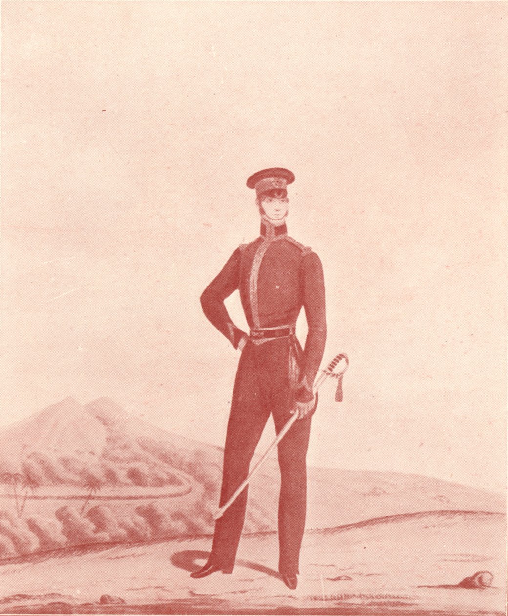 Oficial das espingardas do exército de Madras, despir-se, c1837-1843, 1909 de William Hunsley