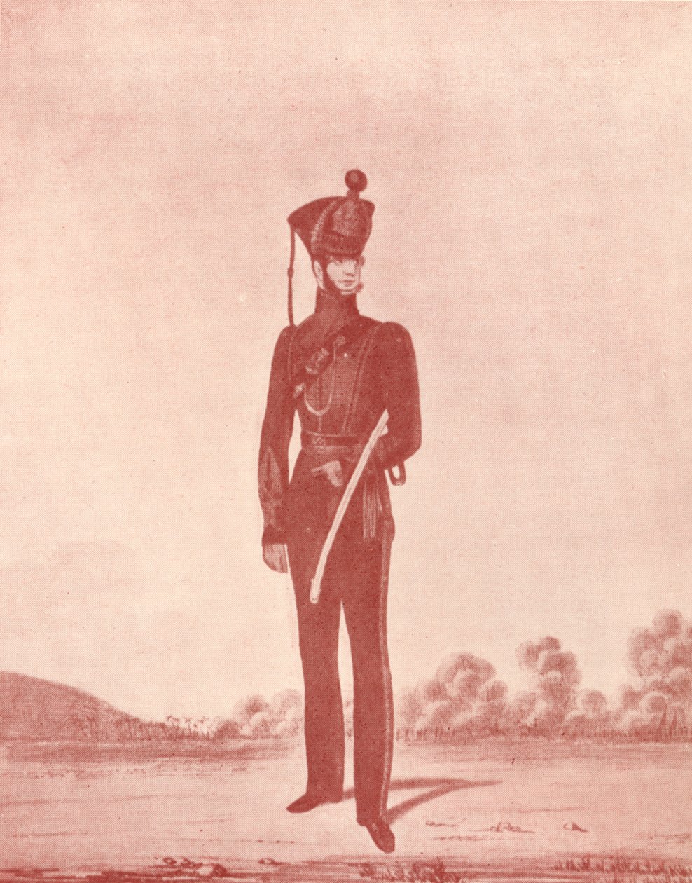 Oficiais dos fuzis do exército de Madras, c1837-1843, 1909 de William Hunsley