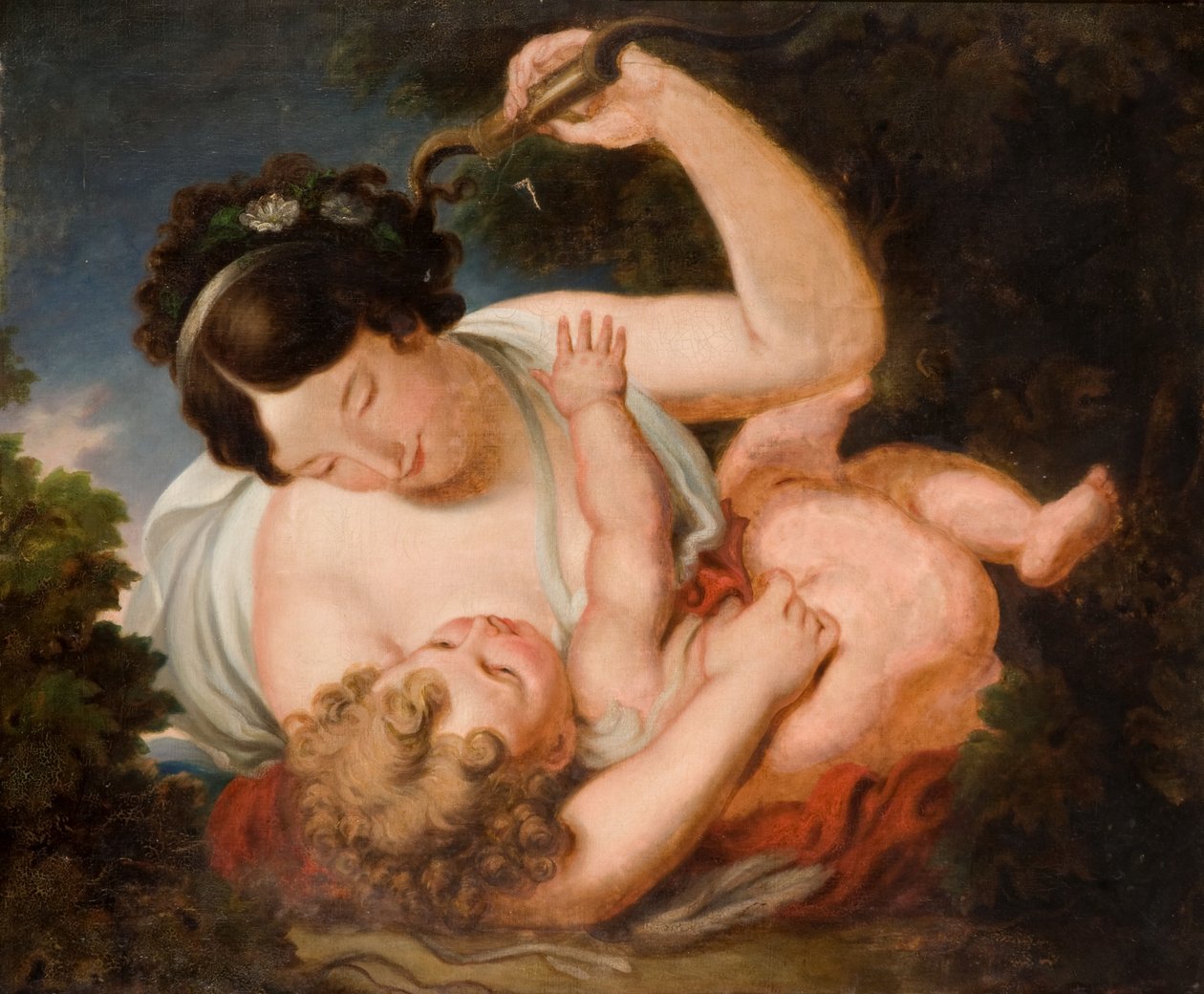 Cupido desarmado óleo sobre tela de William, II Hilton