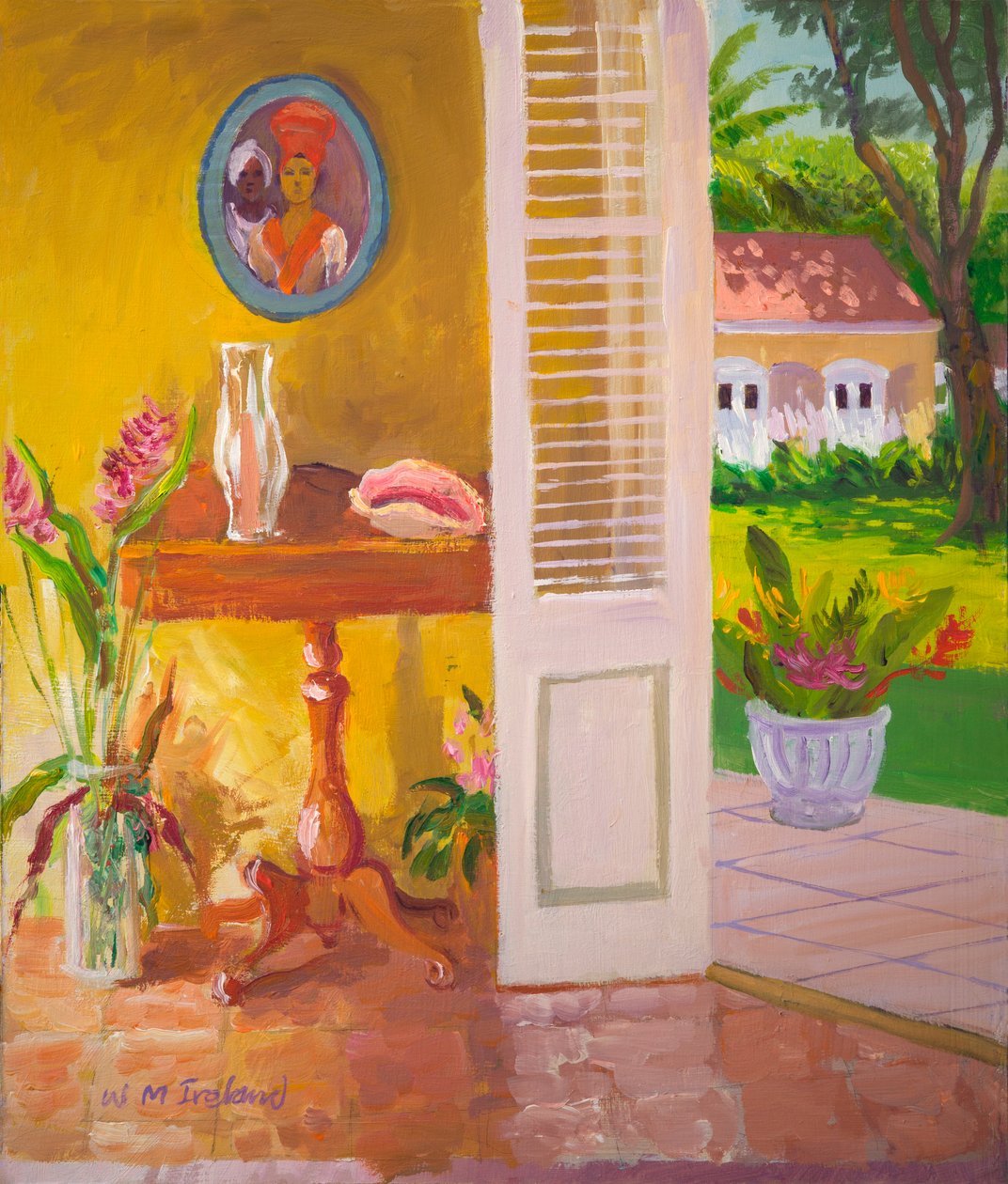 Interior das Caraíbas (óleo a bordo) de William Ireland
