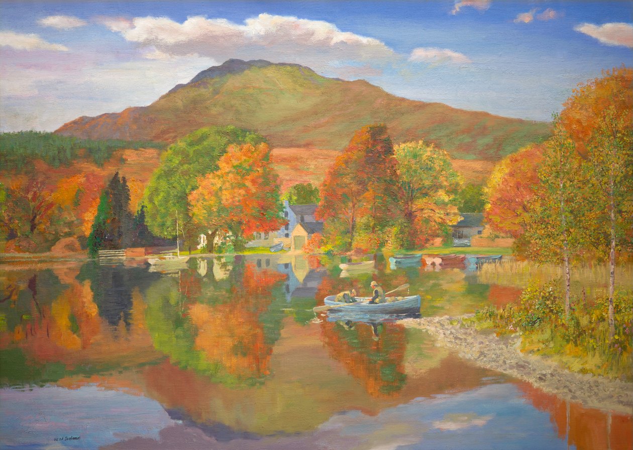 Pesca na Escócia (óleo a bordo) de William Ireland