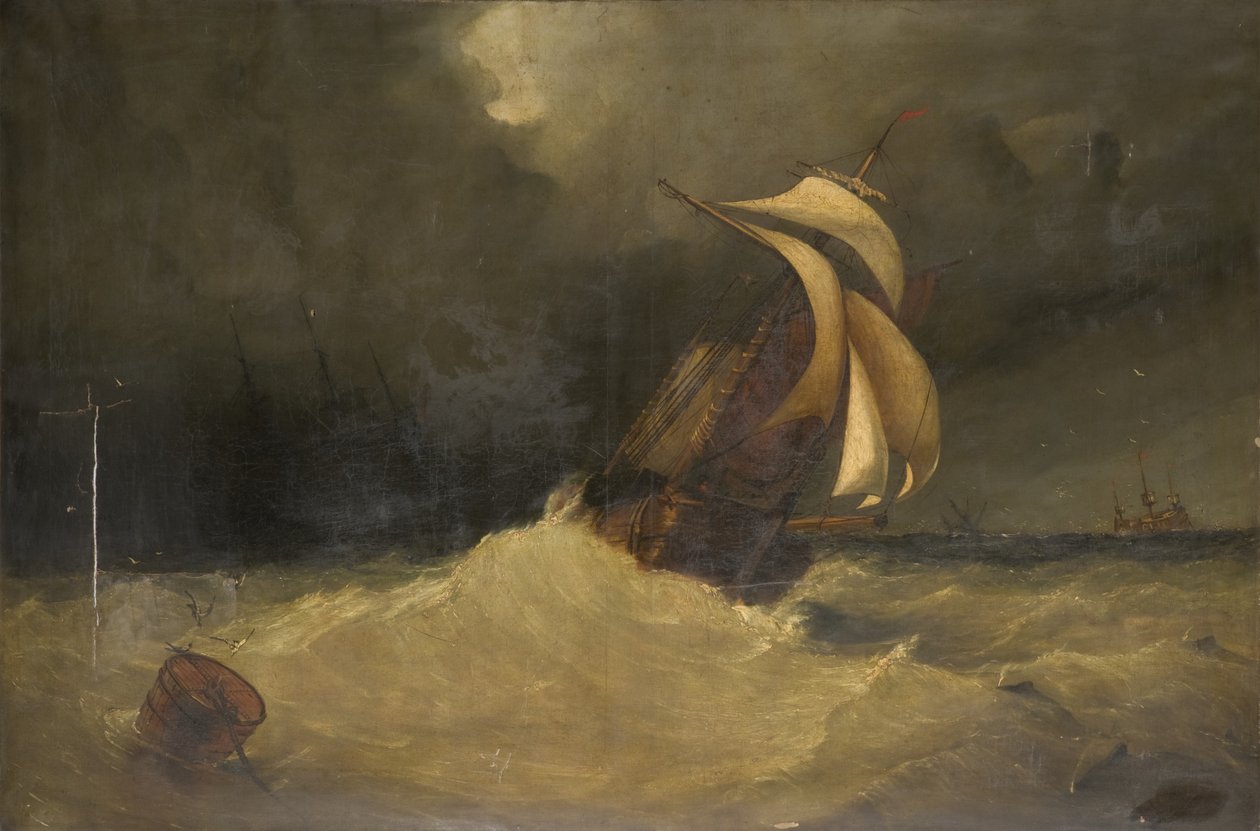Seapiece (óleo sobre tela) de William J. Leatham