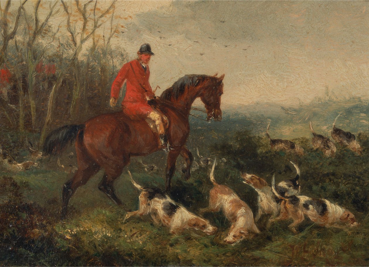 A caça à raposa: Na Capa de William J. Shayer